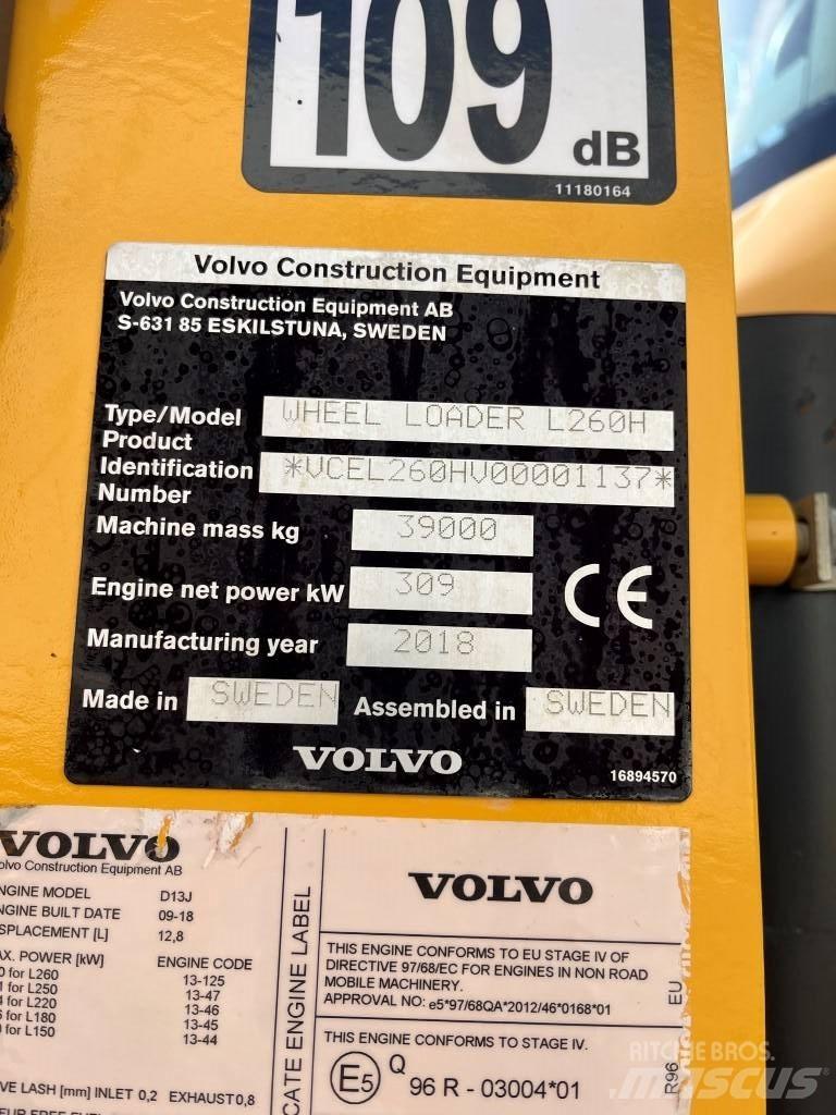 Volvo L260H Incarcator pe pneuri