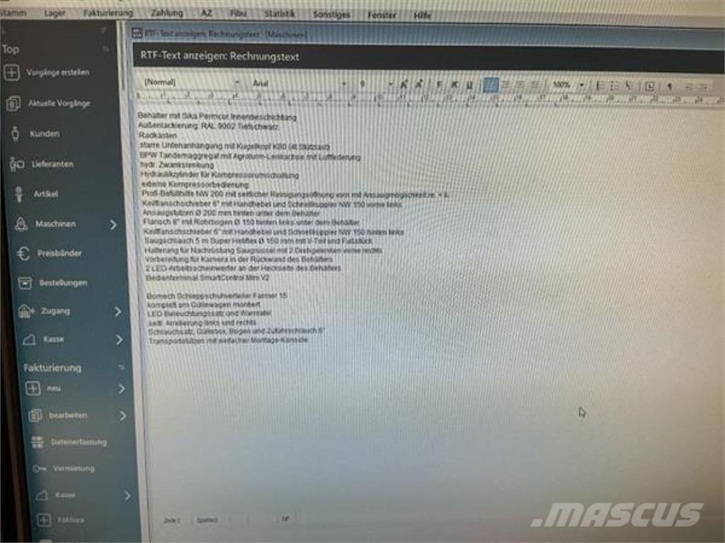 Kotte VT 19.700 Ore de transport în forma lichida