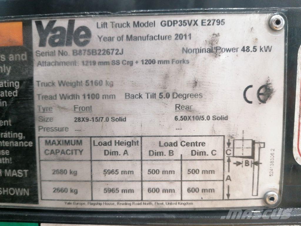 Yale GDP35VX Stivuitor diesel