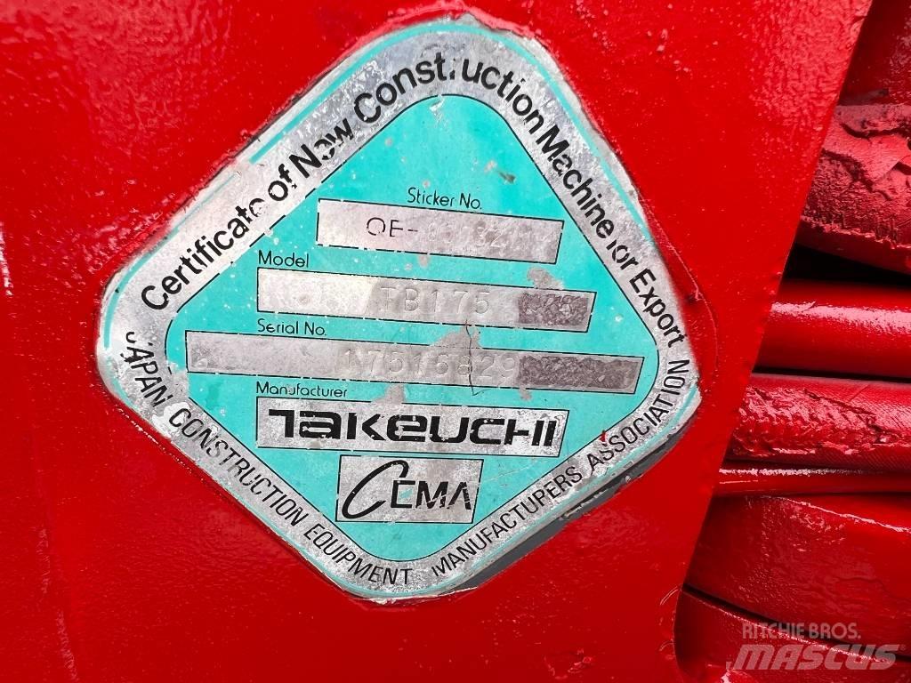 Takeuchi TB175 Excavatoare 7t - 12t