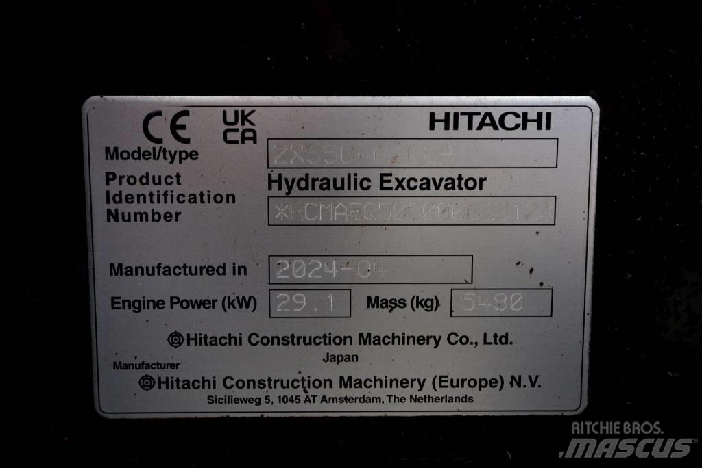 Hitachi ZX 55 U-6P Mini excavatoare < 7t