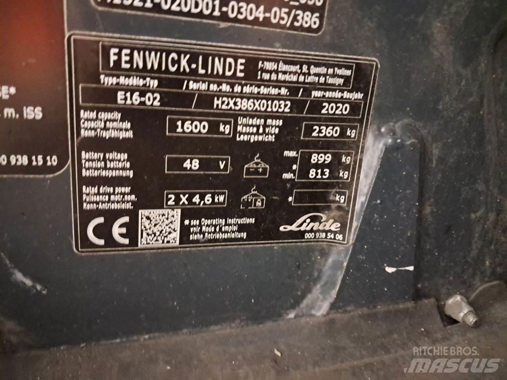Linde E16-02 Stivuitor electric
