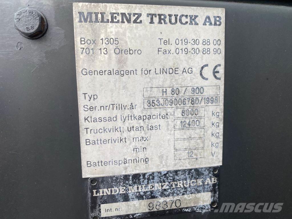 Linde H80D/900 Stivuitor diesel