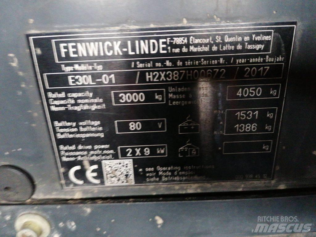 Linde E30L-01 Stivuitor electric