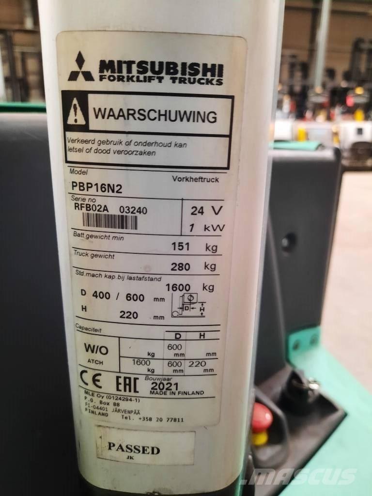 Mitsubishi PBP16N2 Transpaleta manuala