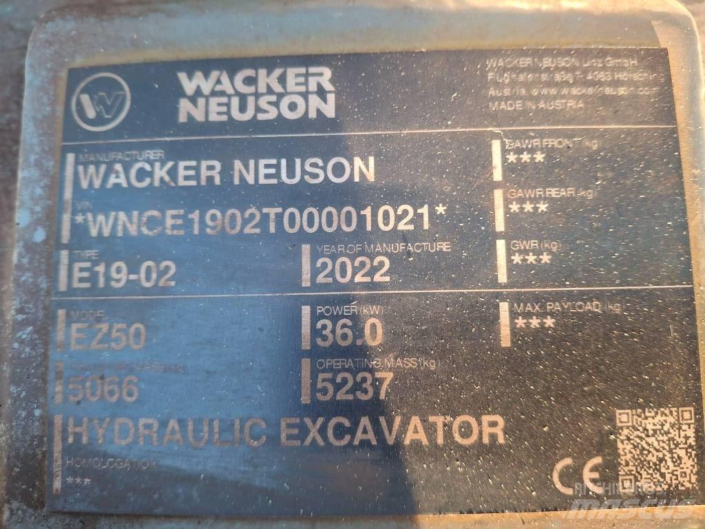Wacker Neuson EZ50 Excavatoare pe șenile
