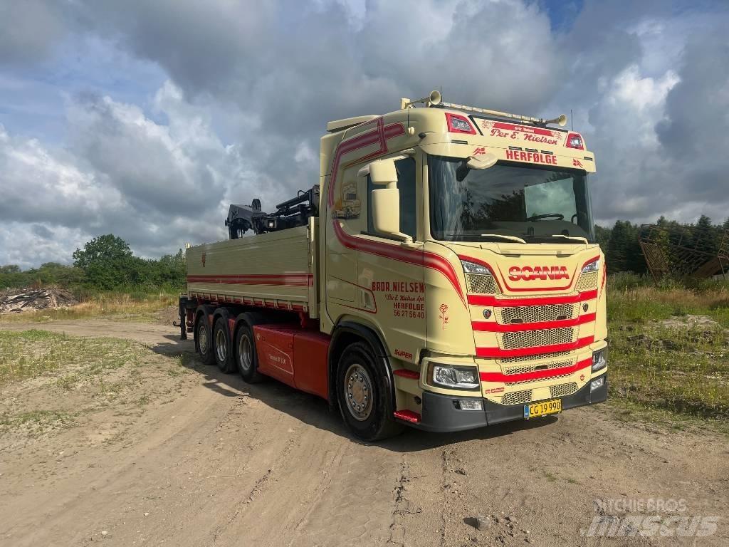 Scania R 520 Tridem Camioane cu macara