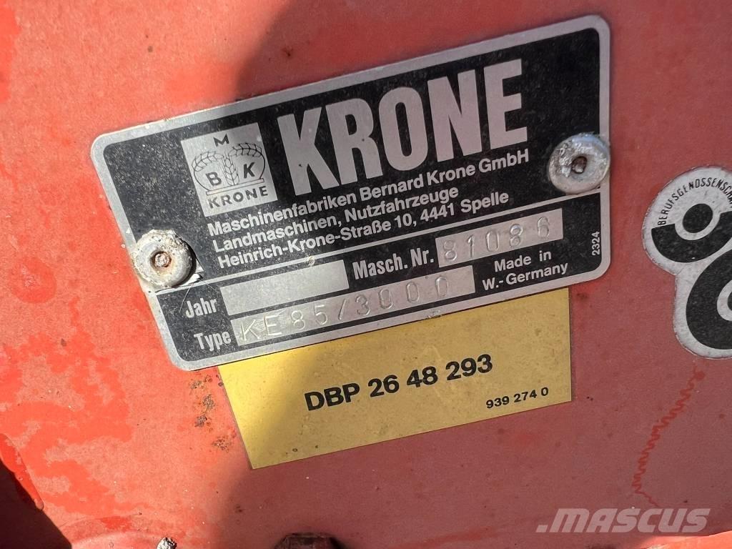 Krone KE85/3000 Grapa si pluguri rotative