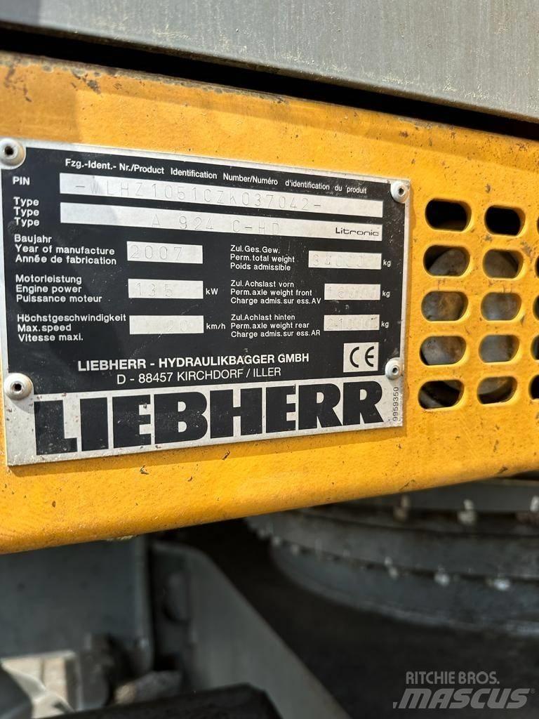 Liebherr A 924C-HD Excavatoare cu roti