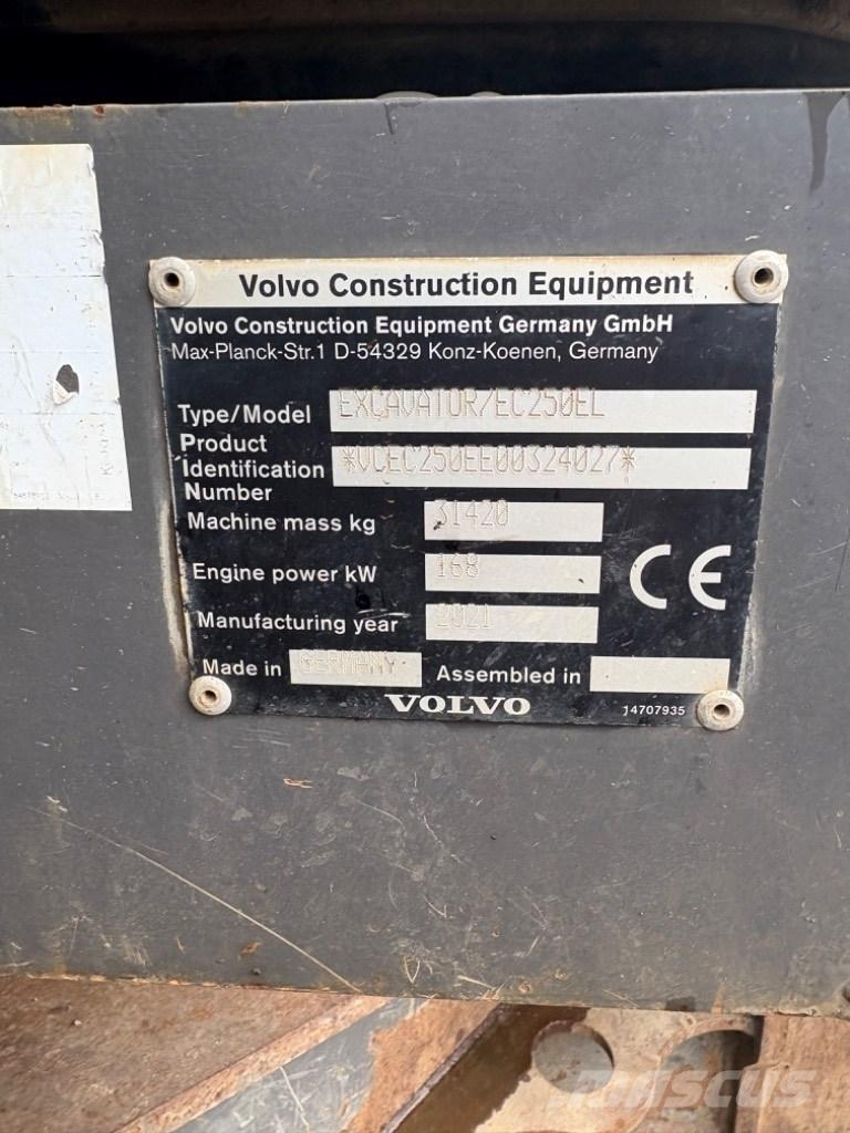 Volvo EC 250 EL Excavatoare pe șenile

