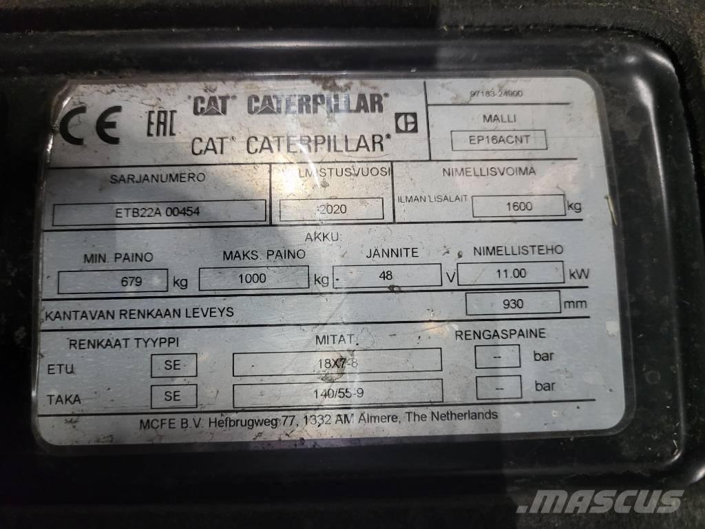 CAT EP16ACNT Stivuitor electric