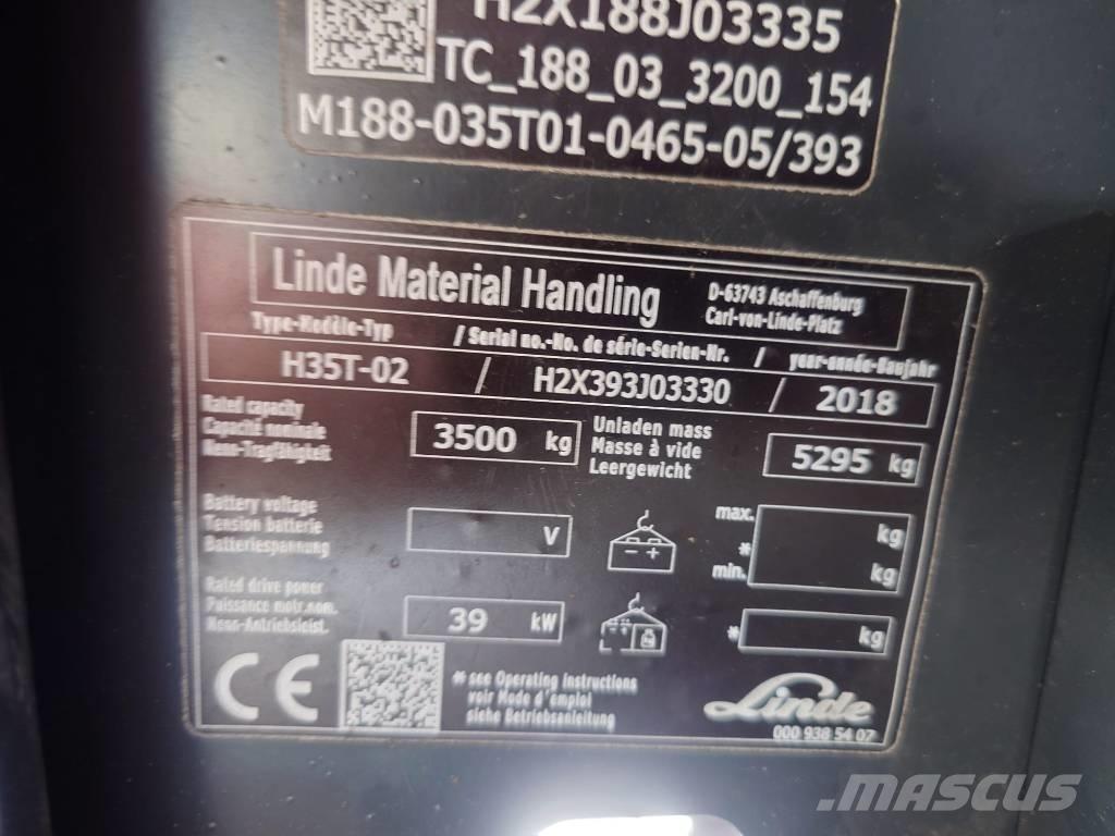 Linde H35T/393-02 Stivuitor GPL