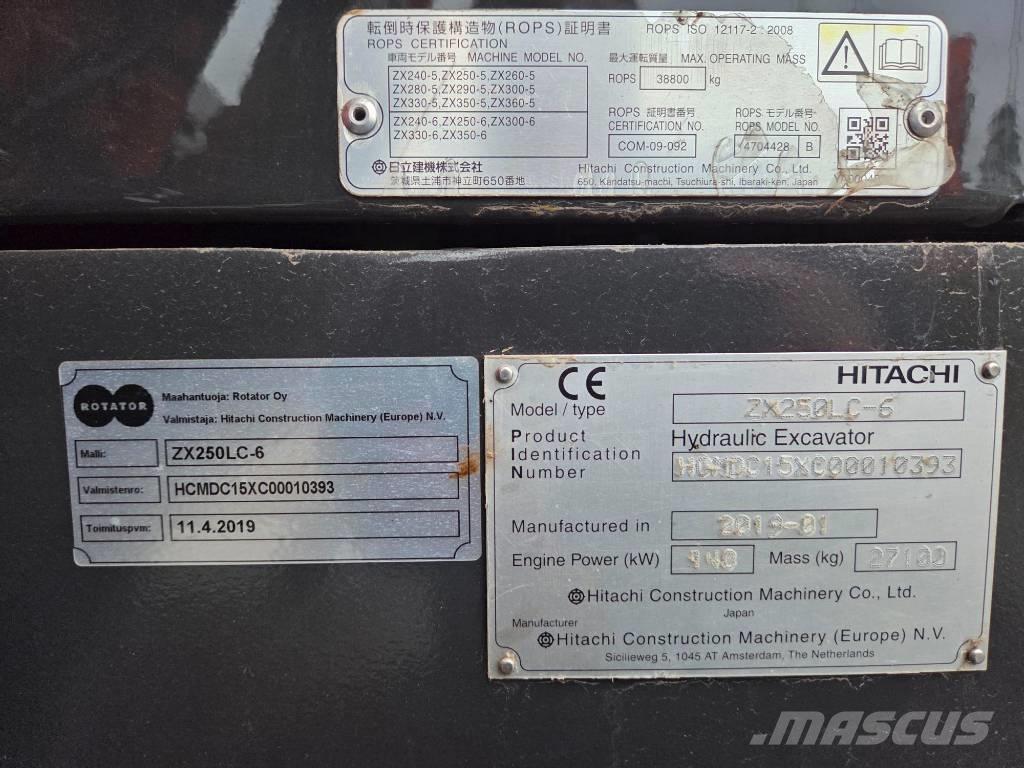 Hitachi ZX 250 LC-6 Excavatoare pe șenile
