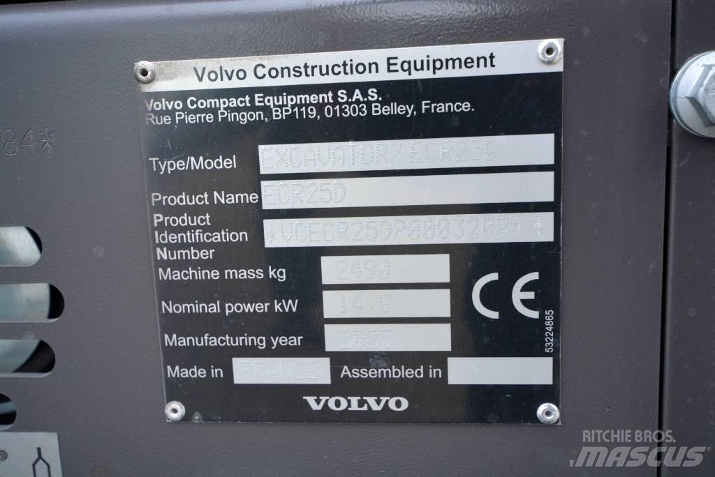 Volvo ECR 25 D Mini excavatoare < 7t
