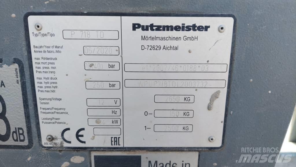 Putzmeister P 718 TD Pompa pentru beton