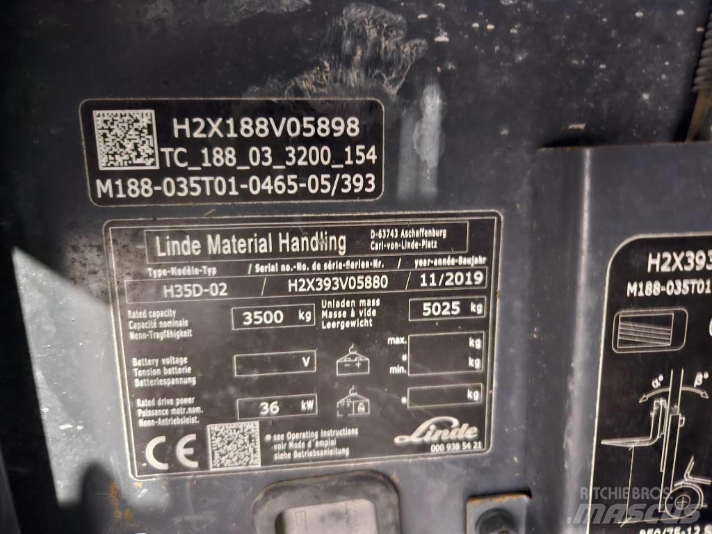Linde H35D Stivuitor diesel