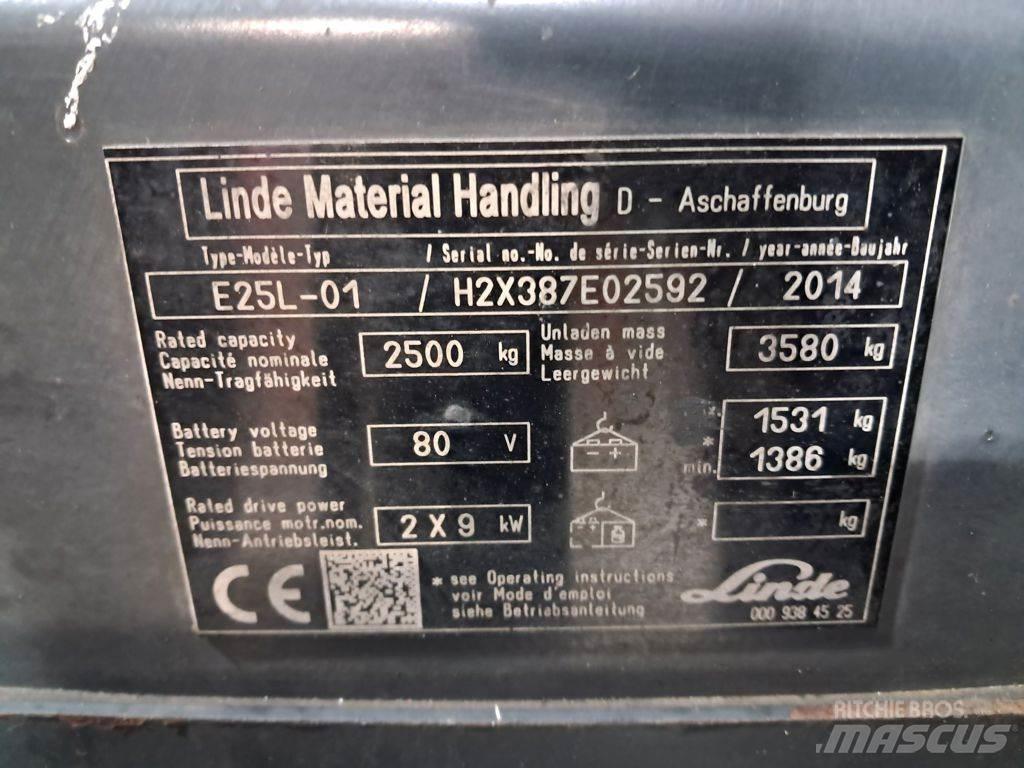 Linde E25L-01 Stivuitor electric