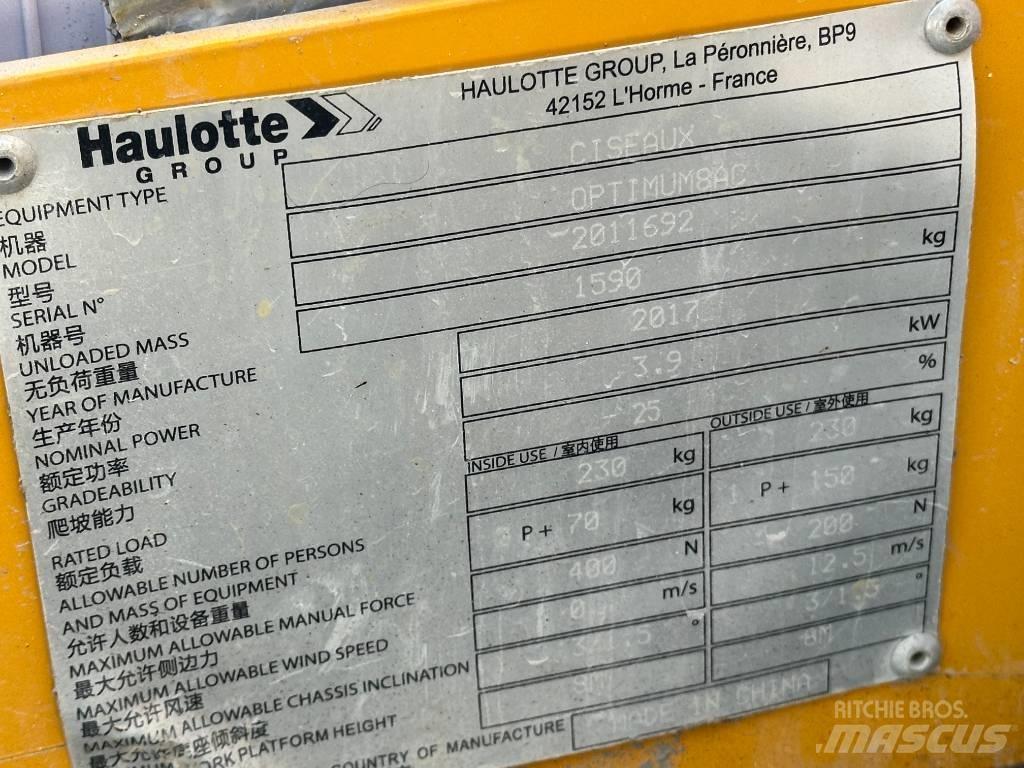 Haulotte OPTIMUM 8 Platforme foarfeca