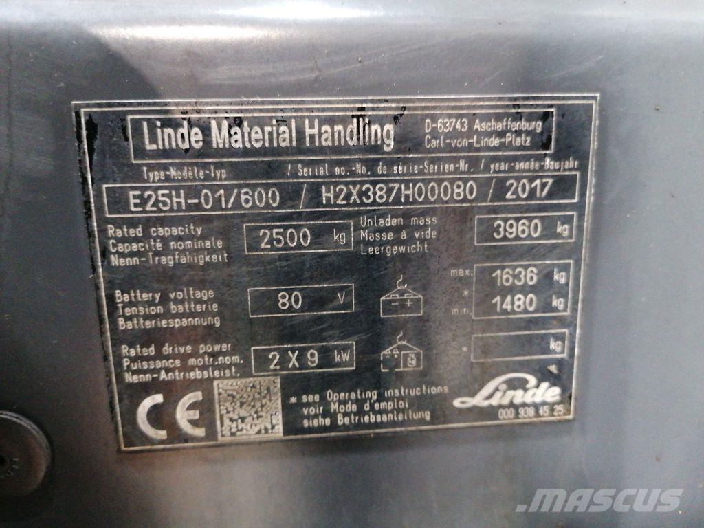 Linde E25H-01/600 Stivuitor electric