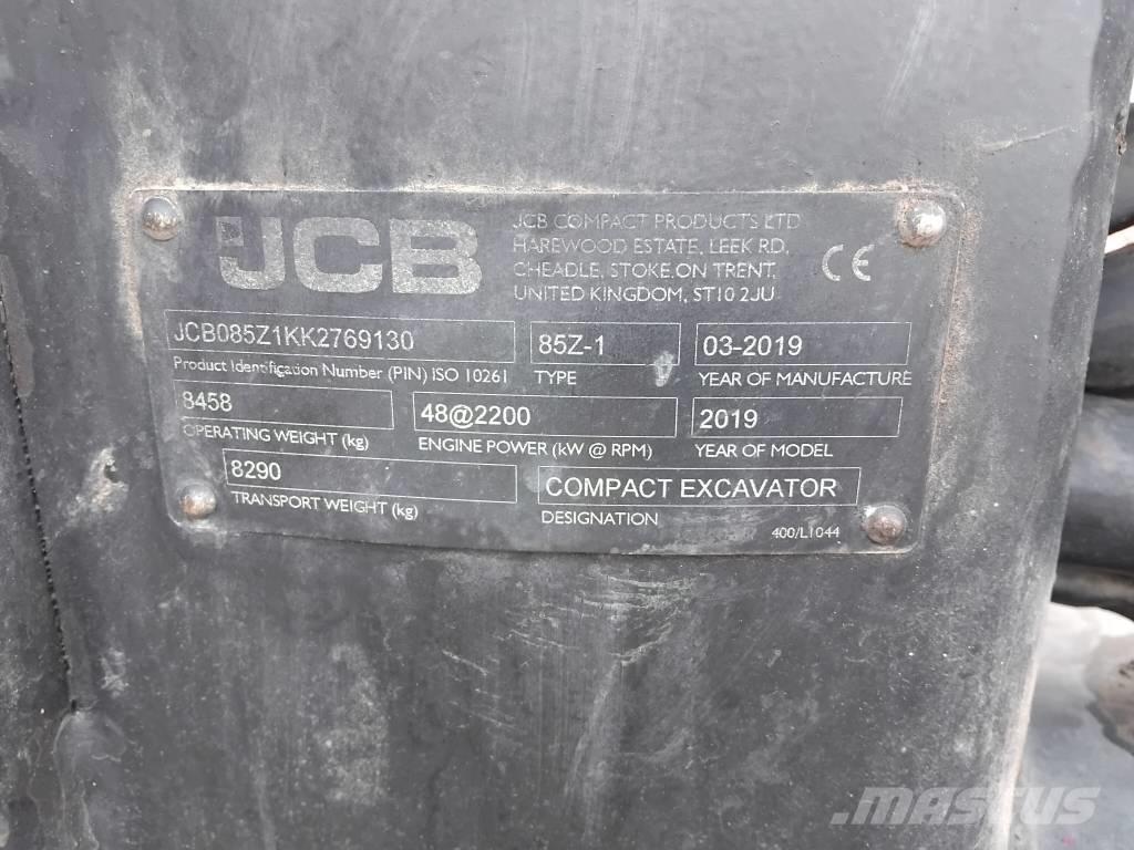 JCB 85 Z Mini excavatoare < 7t