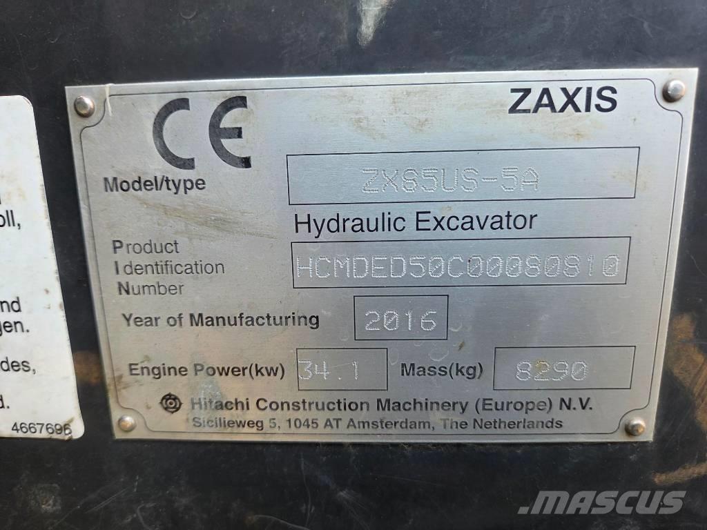 Hitachi ZX 85 US-5 A Excavatoare 7t - 12t
