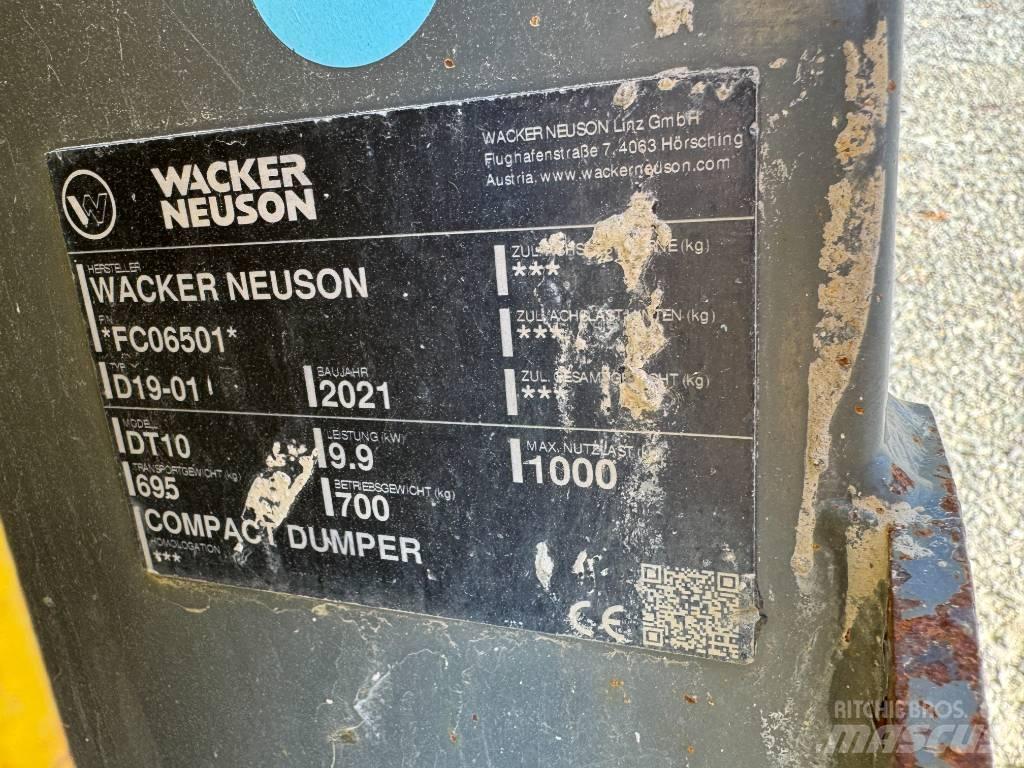 Wacker Neuson DT10 Autobasculante cu senile