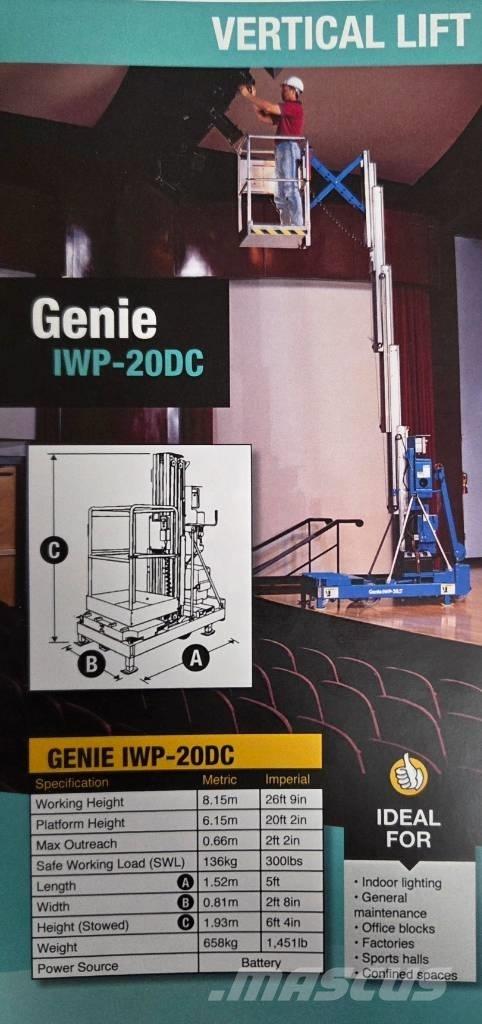 Genie IWP 20 S Ascensoare verticale catarg