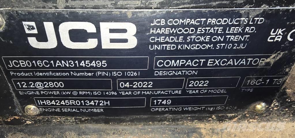 JCB 16C-1 Mini excavatoare < 7t