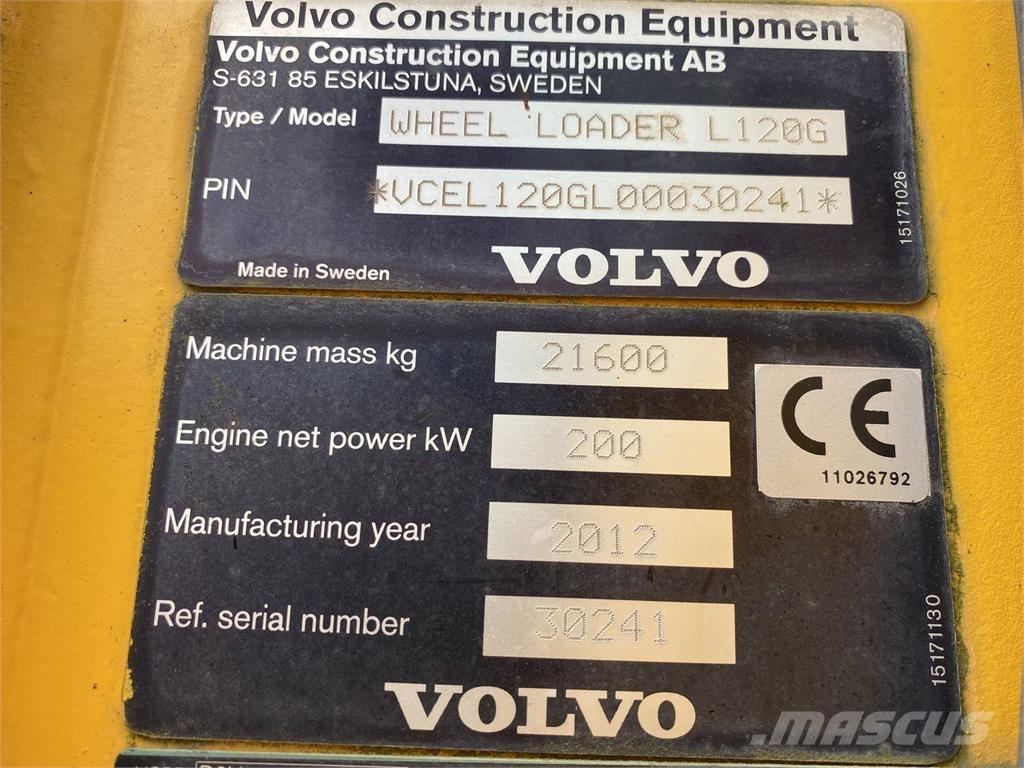 Volvo L120G Incarcator pe pneuri