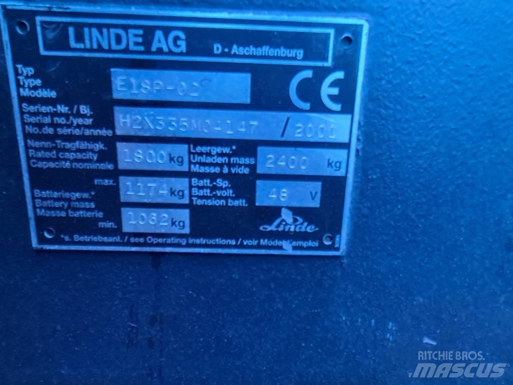 Linde E16P Stivuitor electric