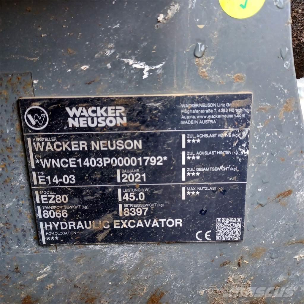 Wacker Neuson EZ80 Excavatoare pe șenile
