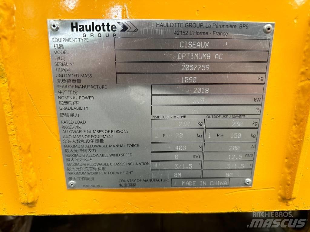 Haulotte OPTIMUM 8 Platforme foarfeca