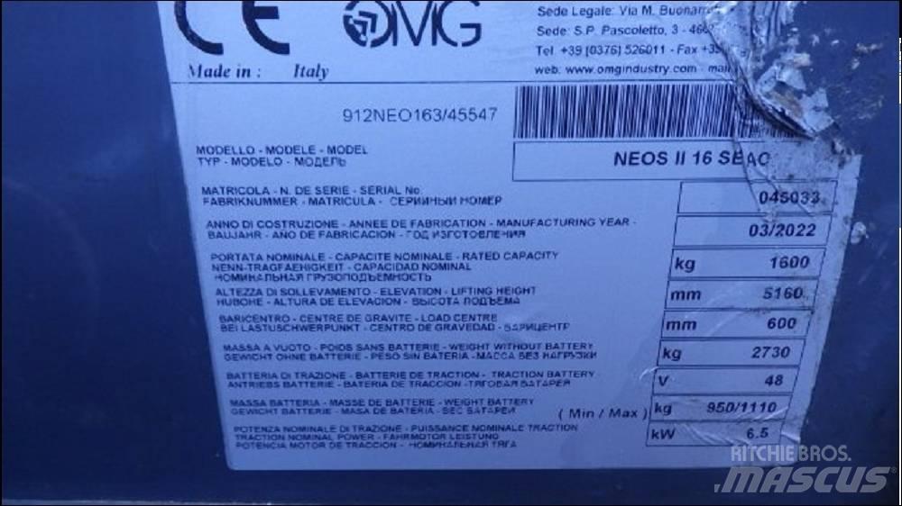 OMG NEOS II 16 SAEC Stivuitor electric