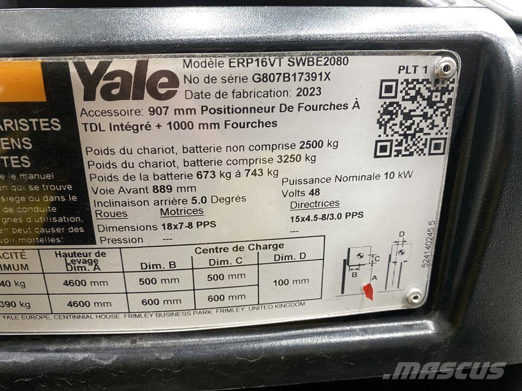 Yale ERP16VT Stivuitor electric