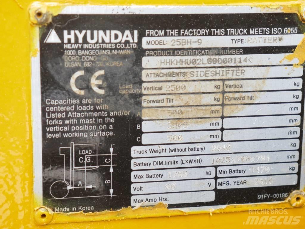 Hyundai 25 BH-9 Stivuitor electric