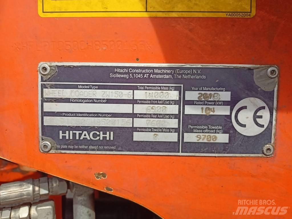 Hitachi ZW150 Incarcator pe pneuri