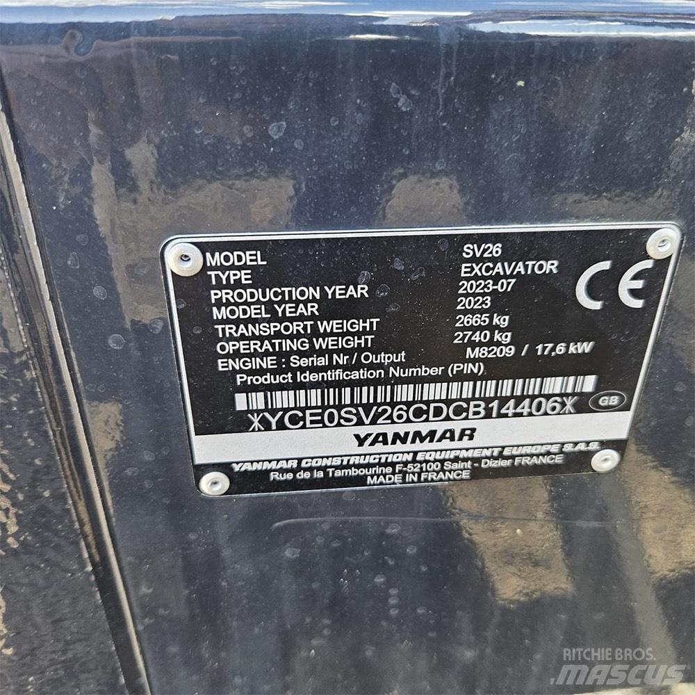 Yanmar SV 26 Mini excavatoare < 7t