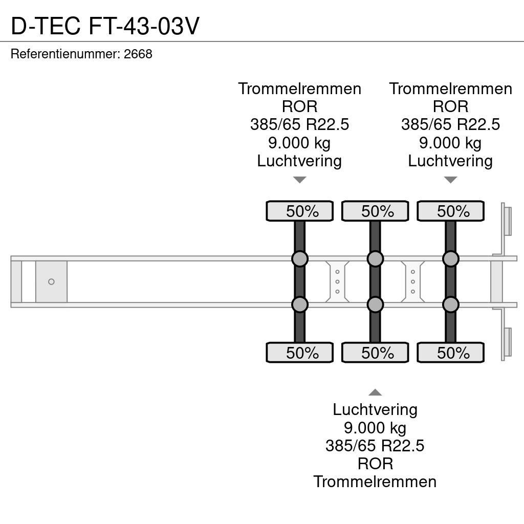 D-tec FT-43-03V Semi-remorca sasiu