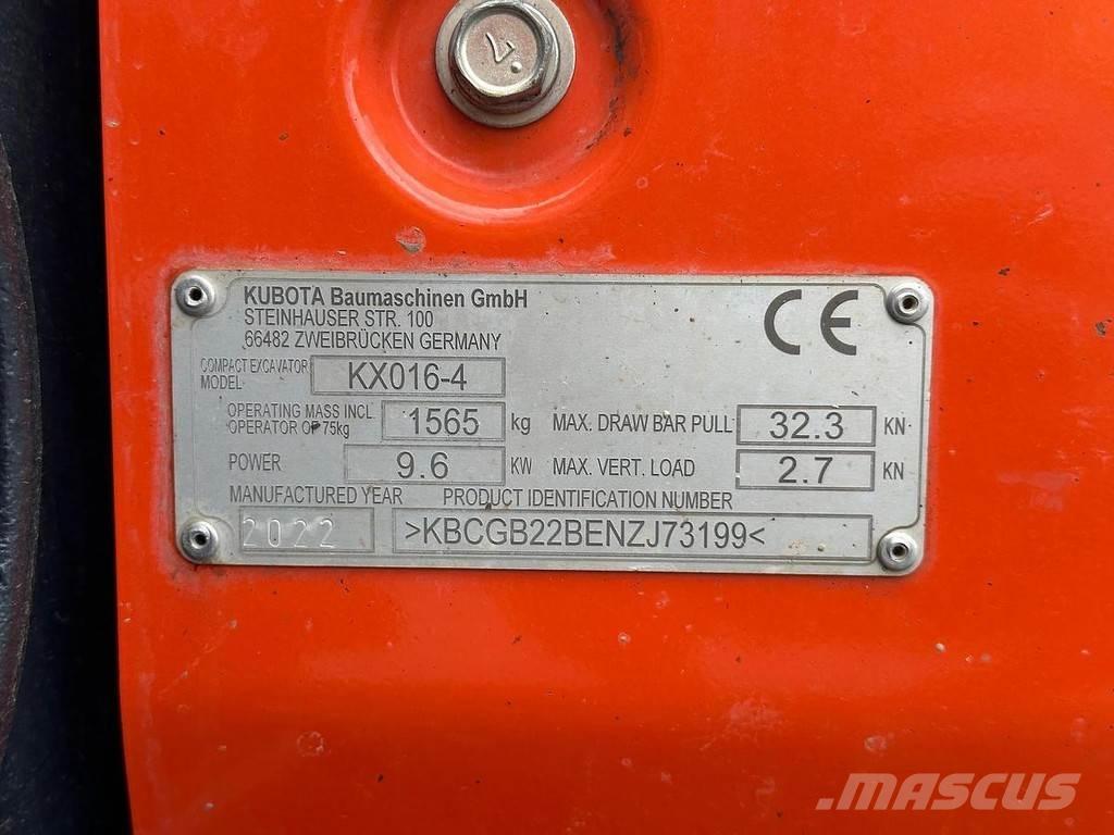 Kubota KX016-4 Mini excavatoare < 7t