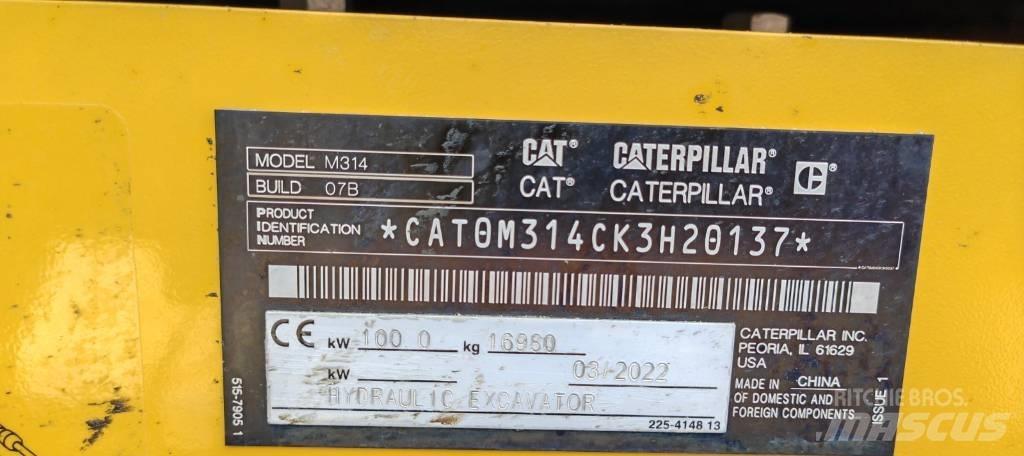 CAT 314 Excavatoare cu roti