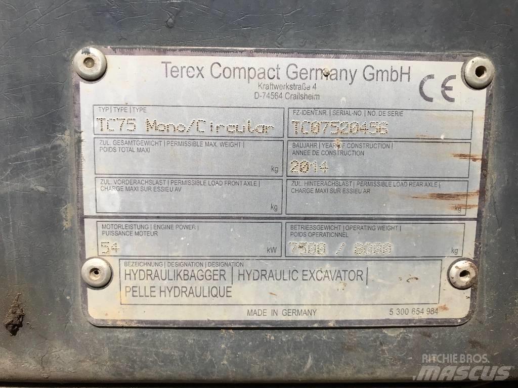 Terex TC 75 Excavatoare 7t - 12t
