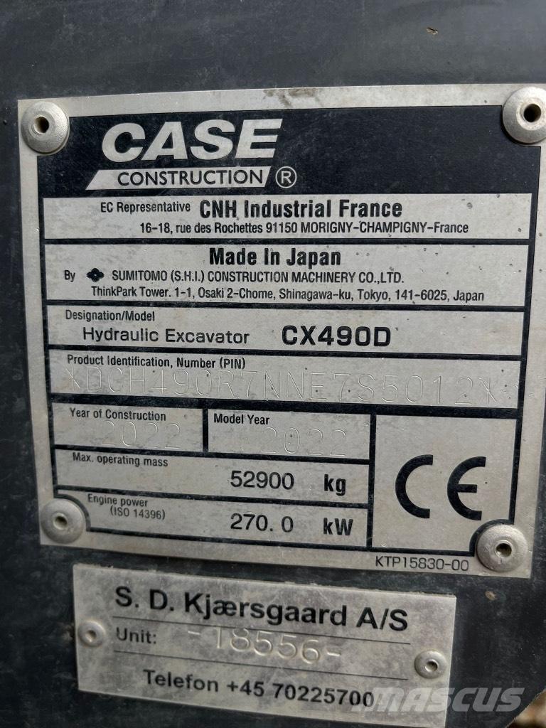 CASE CX 490 D Excavatoare pe șenile
