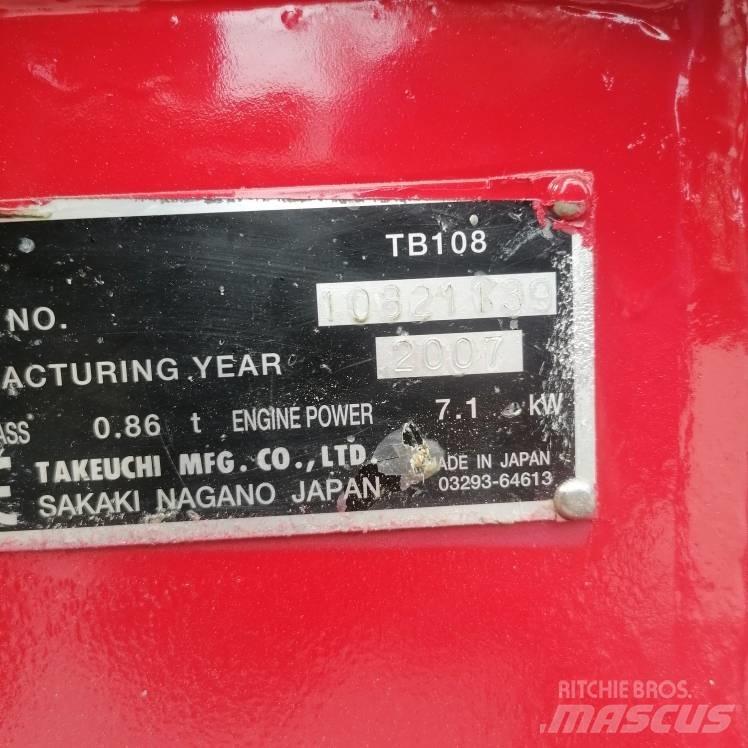 Takeuchi TB108 Mini excavatoare < 7t