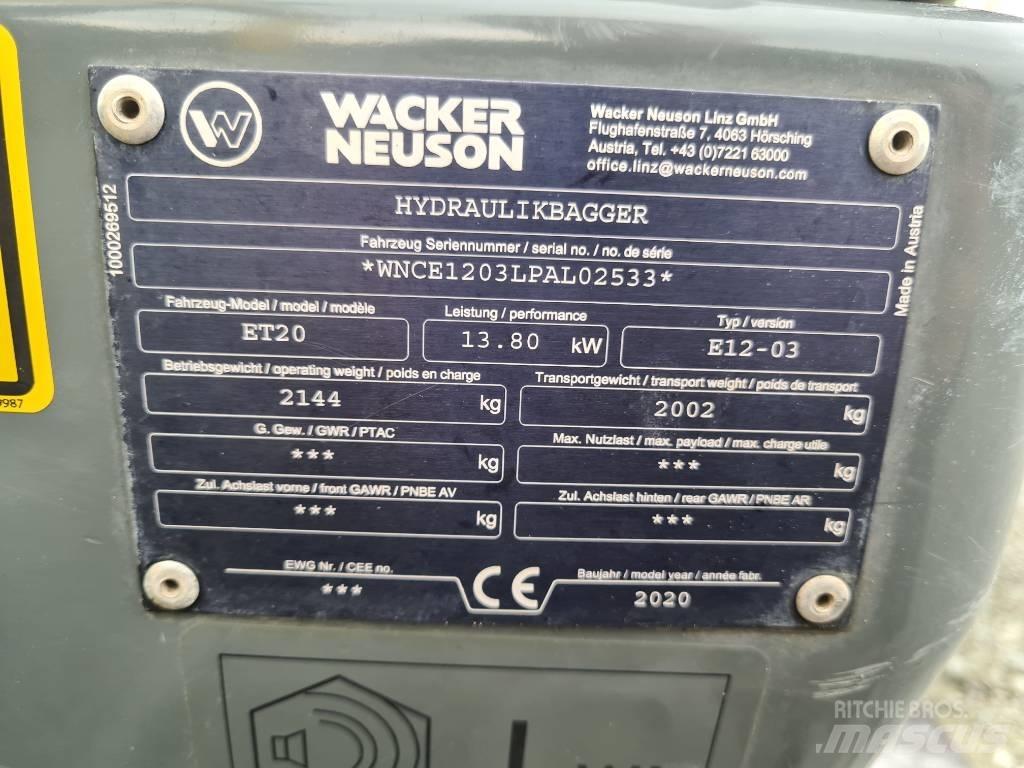 Wacker Neuson ET20 Excavatoare pe șenile
