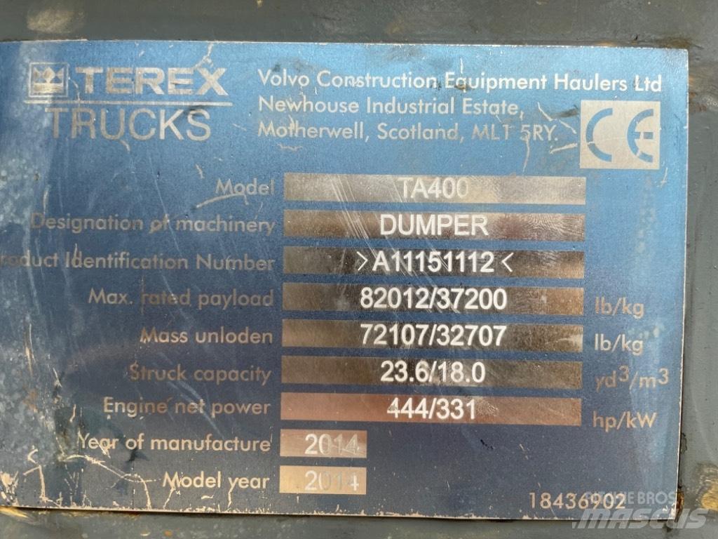 Terex TA 400 Transportoare articulate