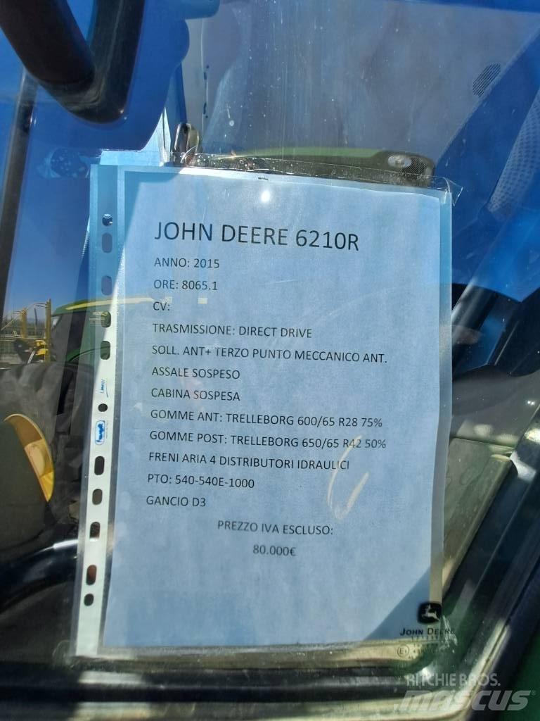 John Deere 6210 R Tractoare