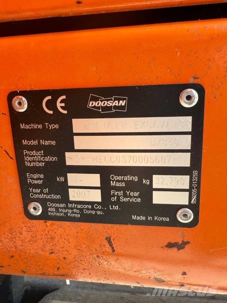 Doosan DX 340 LC Excavatoare pe șenile
