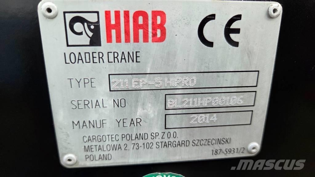 Hiab 211 EP-5 Hipro Macarale de încarcat