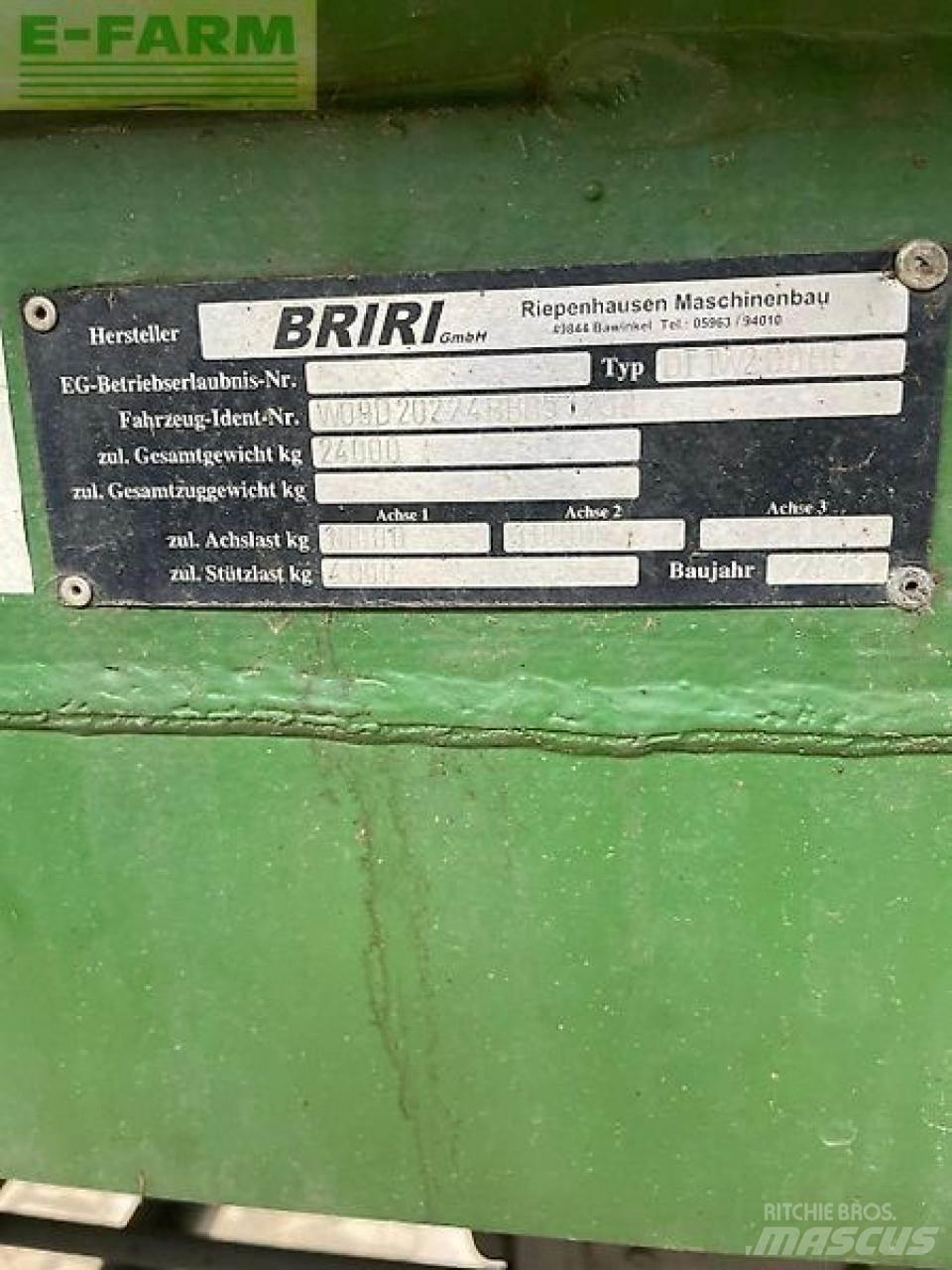 Briri güllefass Distribuitoare de ingrasamant