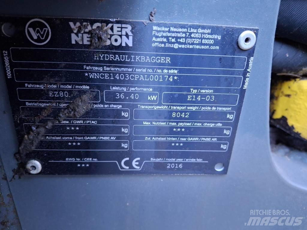 Wacker Neuson EZ 80 Excavatoare 7t - 12t